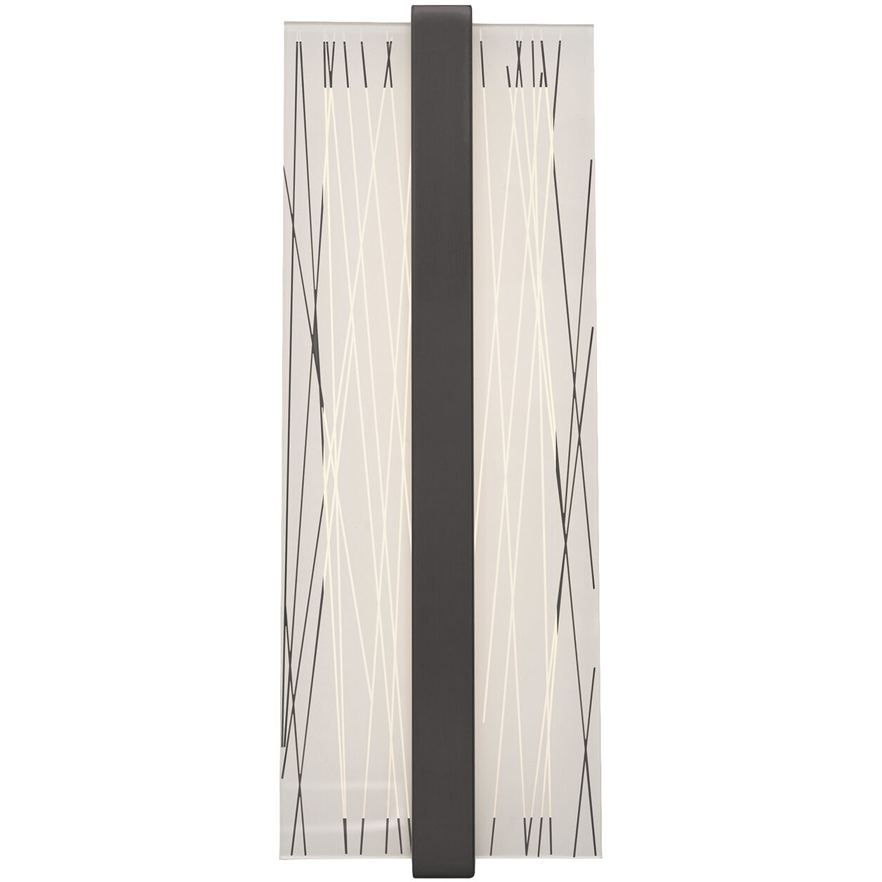 Gallery LED 5 inch Black Wall Sconce Wall Light in 14 in