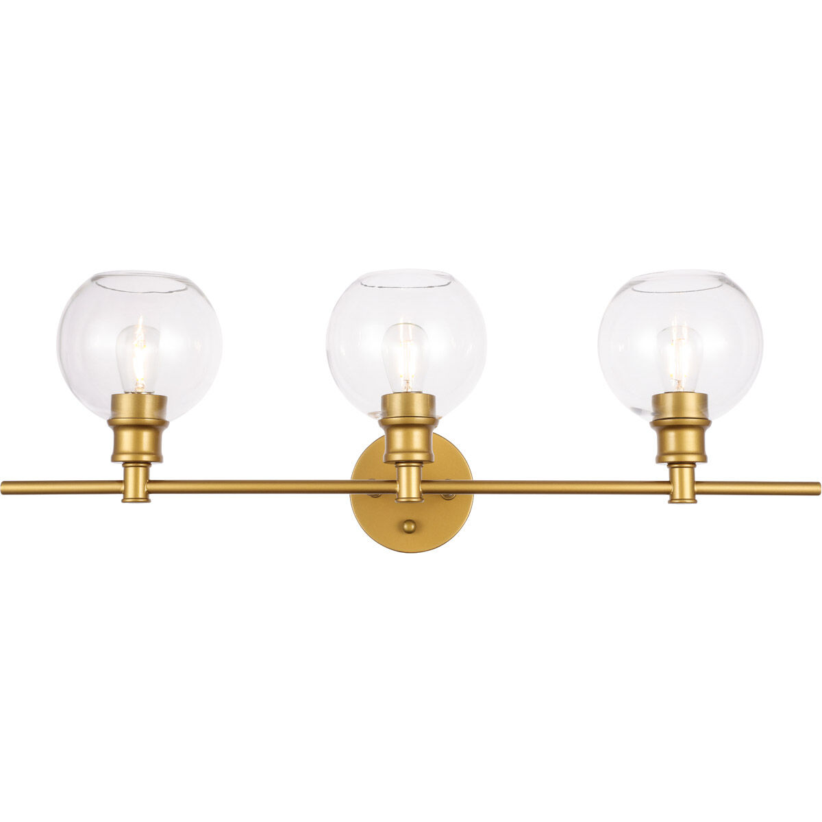 Syracuse 3 Light 28.1 inch Brass Wall sconce Wall Light