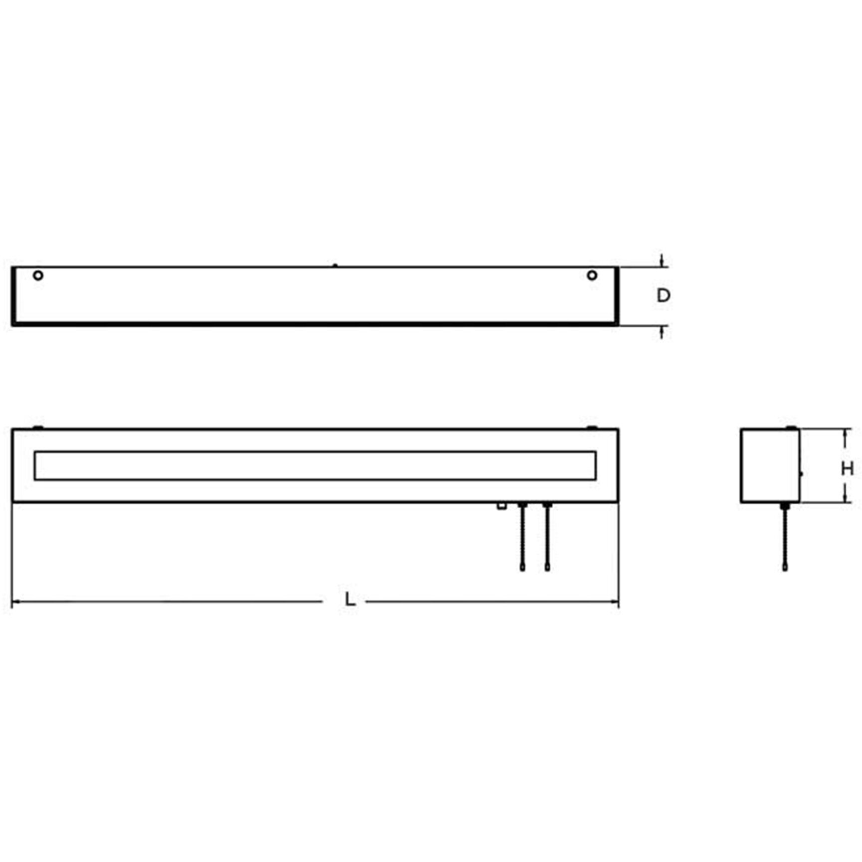 Hayes LED 49 inch Oil-Rubbed Bronze Overbed Wall Light