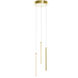 Rosemont LED 8.25 inch Satin Brass Pendant Ceiling Light