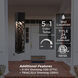 Inez 1 Light 24 inch Black Outdoor Wall Sconce