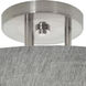 Montclair LED 19.25 inch Satin Nickel Semi-Flush Mount Ceiling Light in Grey