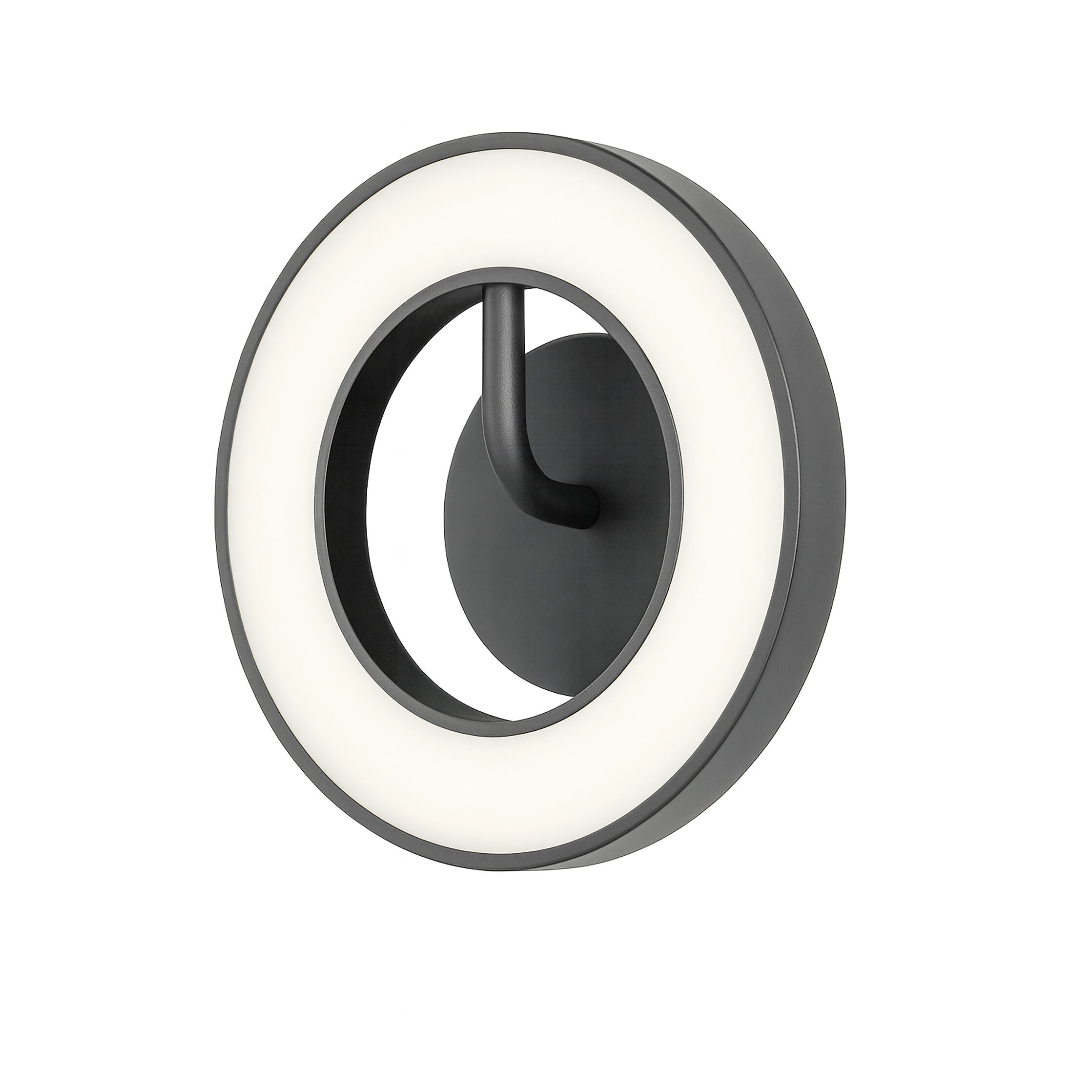 One LED 9.61 inch Black Wall Sconce Wall Light