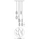 Halo LED 24 inch Light Antique Brass Multi-light Pendant Ceiling Light