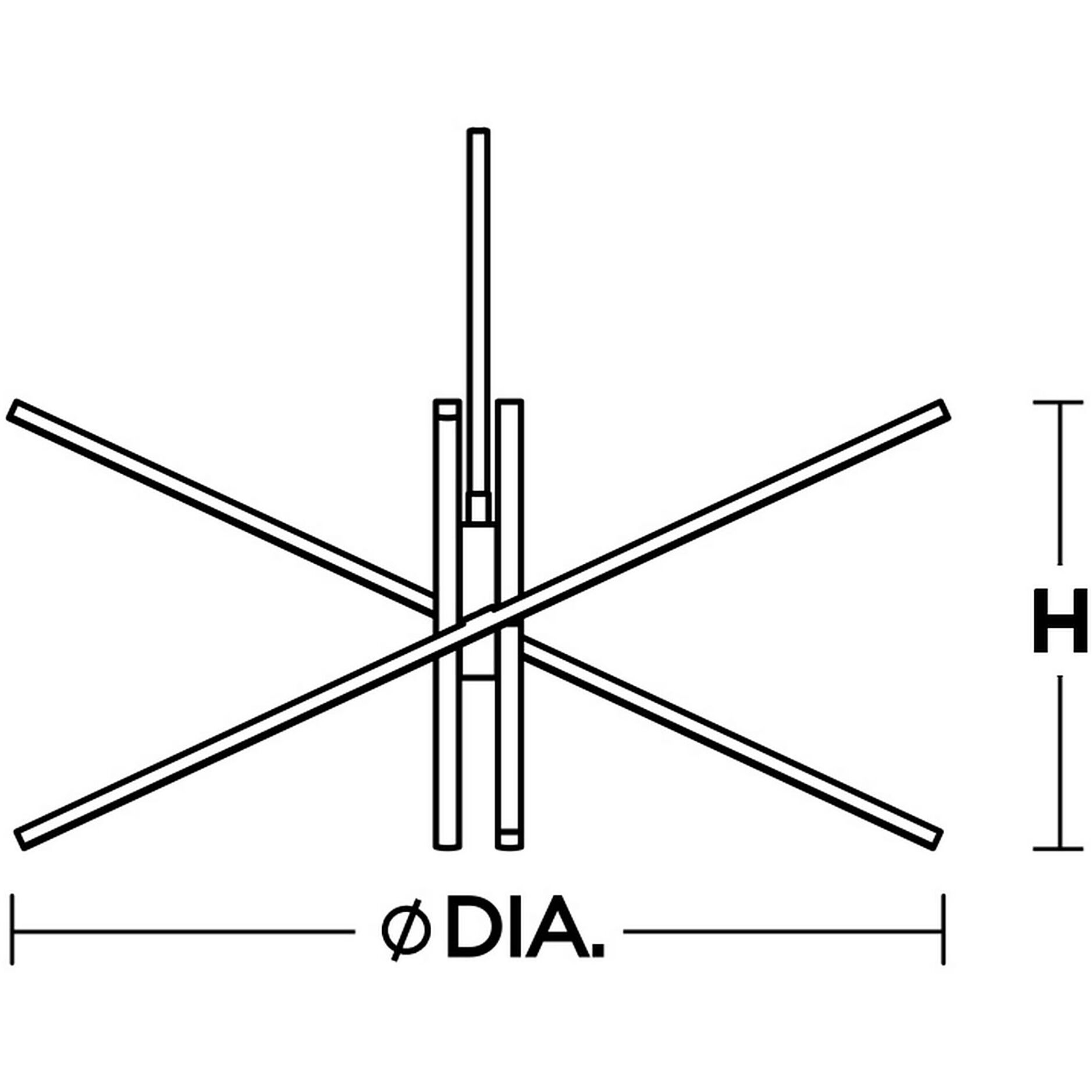 Jaxx LED 24 inch Satin Brass Pendant Ceiling Light