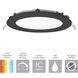 Tuck LED 6.88 inch Black Flush Mount Ceiling Light