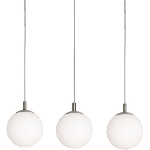 Loretto 3 Light 36 inch Satin Nickel Triple Linear Pendant Ceiling Light