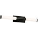 Dax 2 Light 36 inch Black ADA Vanity Light Wall Light