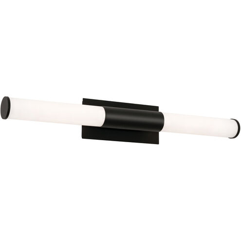 Dax 2 Light 36 inch Black ADA Vanity Light Wall Light