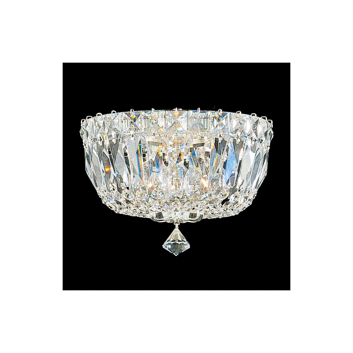 Petit Crystal Deluxe 3 Light 0.00 inch Flush Mount