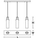 Houston Linear Pendant Ceiling Light in Black