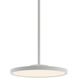 Edge Round LED 16 inch Satin Nickel Pendant Ceiling Light
