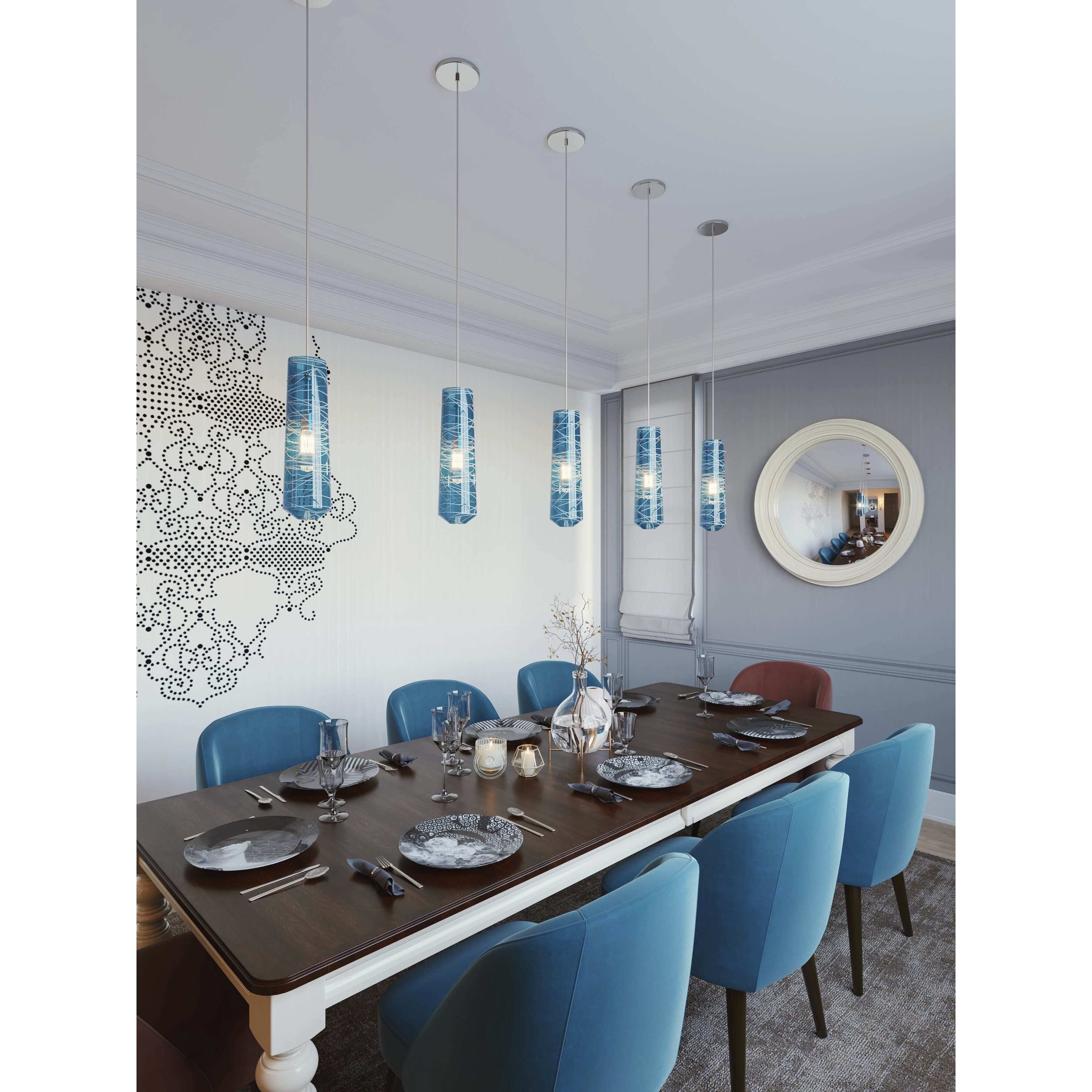 Spun 3 Light 41 inch Satin Nickel Linear Pendant Ceiling Light