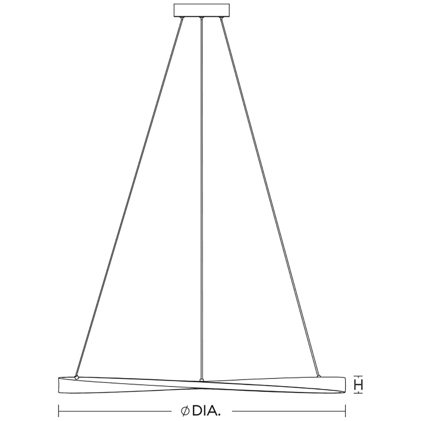 Oberon LED 1.4 inch Black Pendant Ceiling Light