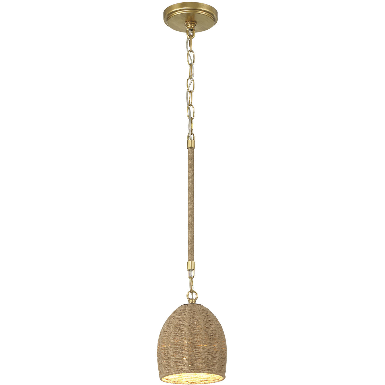 Jace 1 Light 6 inch Soft Gold Mini Pendant Ceiling Light