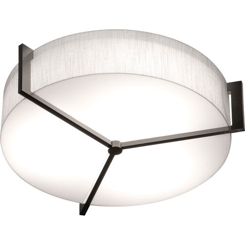 Apex 1 Light 14 inch Espresso Flush Mount Ceiling Light