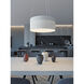 Ash LED 20 inch White Pendant Ceiling Light