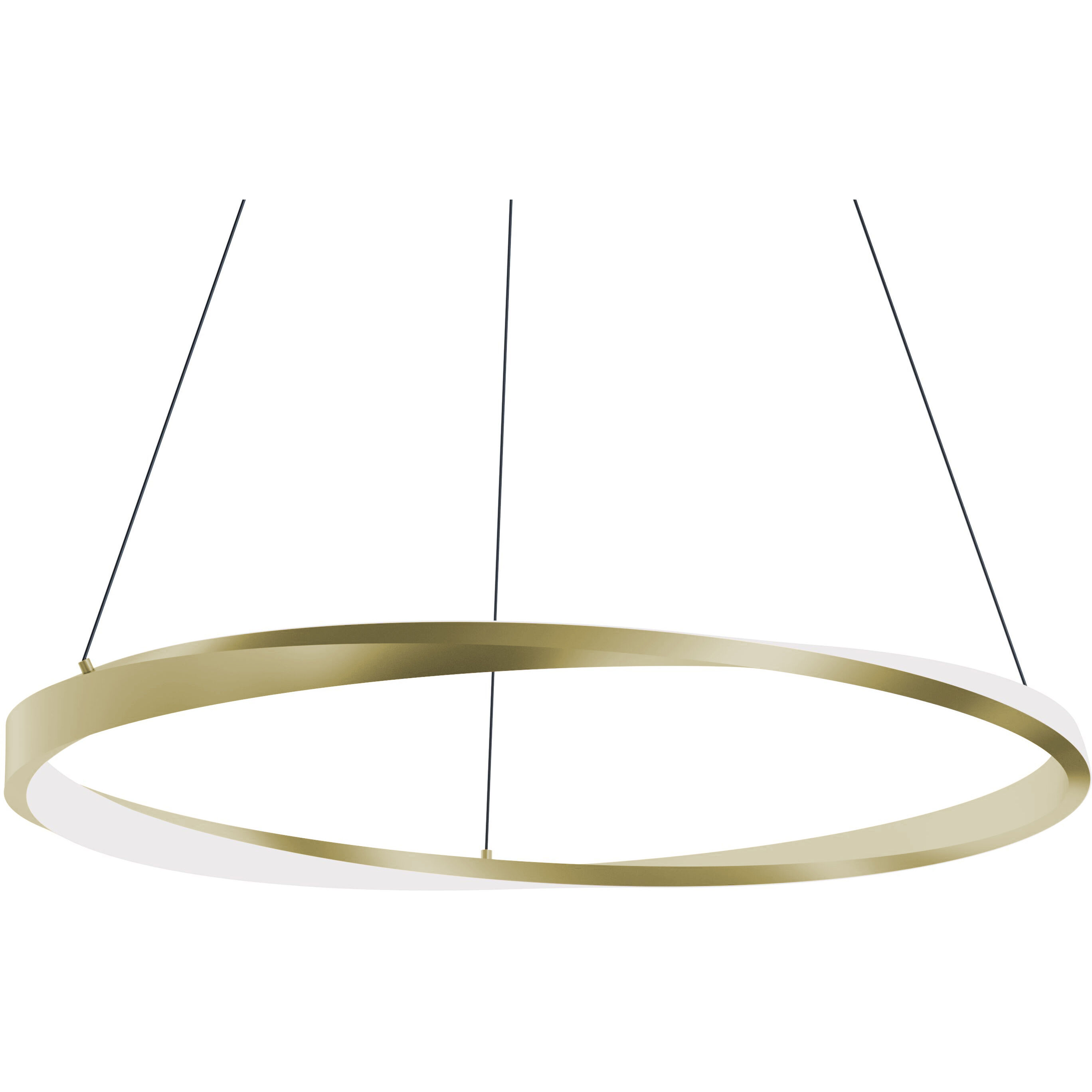 Oberon LED 40 inch Light Antique Brass Pendant Ceiling Light