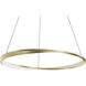 Oberon LED 40 inch Light Antique Brass Pendant Ceiling Light
