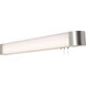 Allen LED 40 inch Satin Nickel ADA Overbed Wall Light