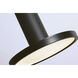 Luna LED 18 inch Black Hextuple Round Pendant Ceiling Light