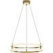 Gemini LED 24 inch Gold Pendant Ceiling Light