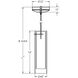 View LED 5 inch Satin Nickel Pendant Ceiling Light