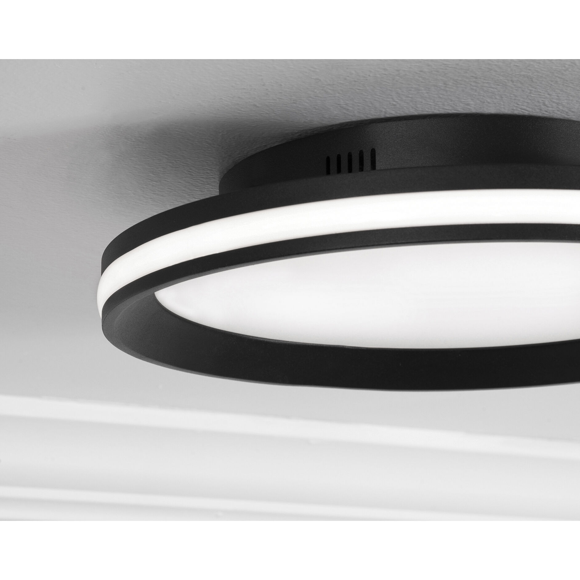 Sona LED 16 inch Black Flush Mount Ceiling Light