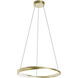 Oberon LED 1.4 inch Light Antique Brass Pendant Ceiling Light