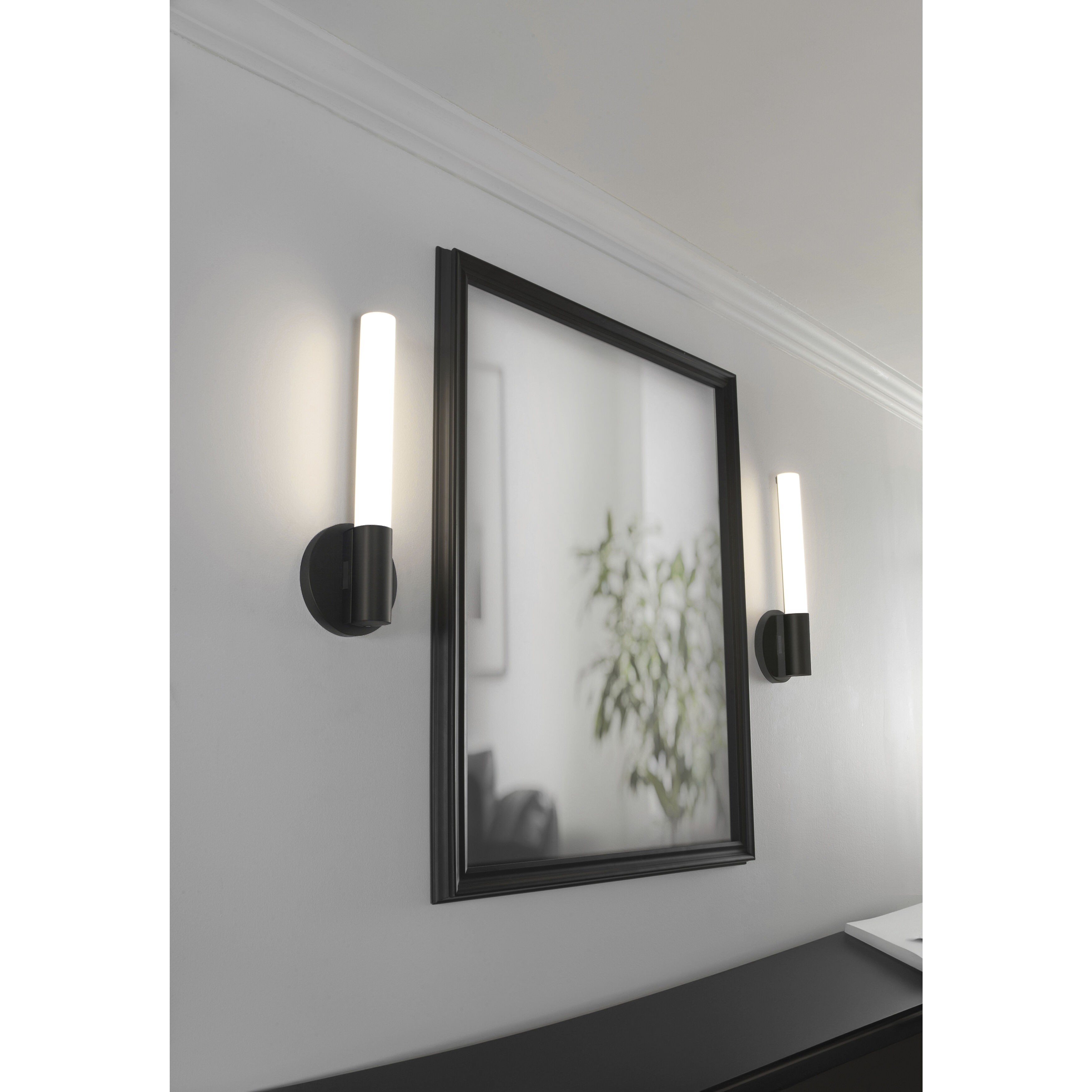 Dion LED 5 inch Black ADA Sconce Wall Light