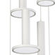 Luna LED 18 inch White Hextuple Round Pendant Ceiling Light