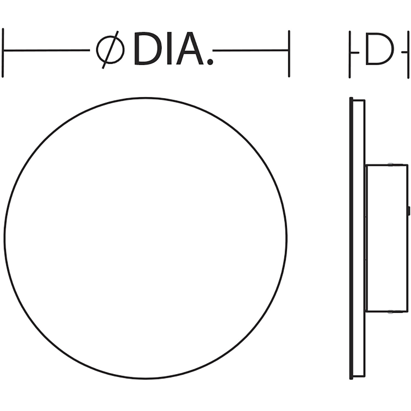 Eclipse Wall Sconce Wall Light in 6 in