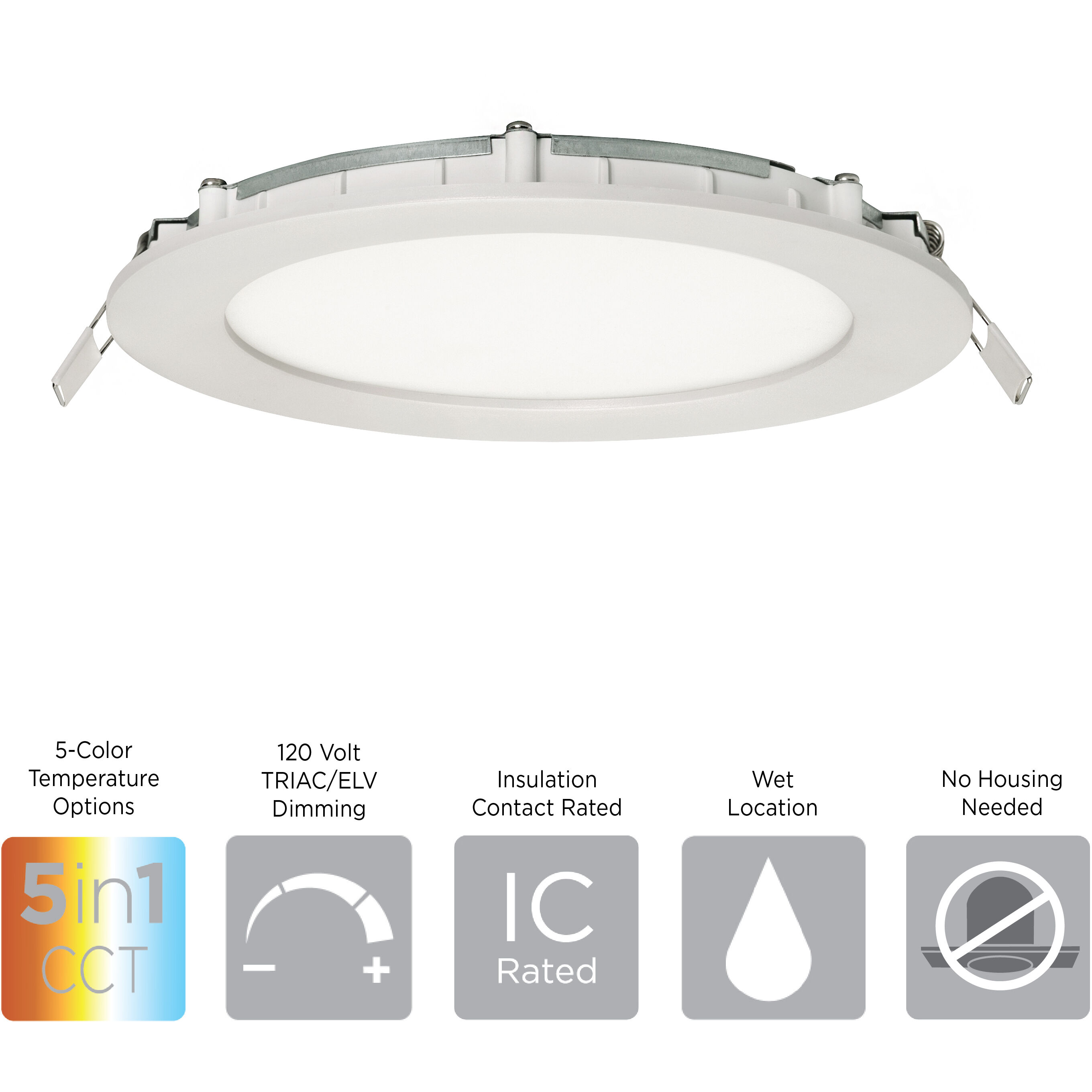 Tuck LED 7 inch White Flush Mount Ceiling Light