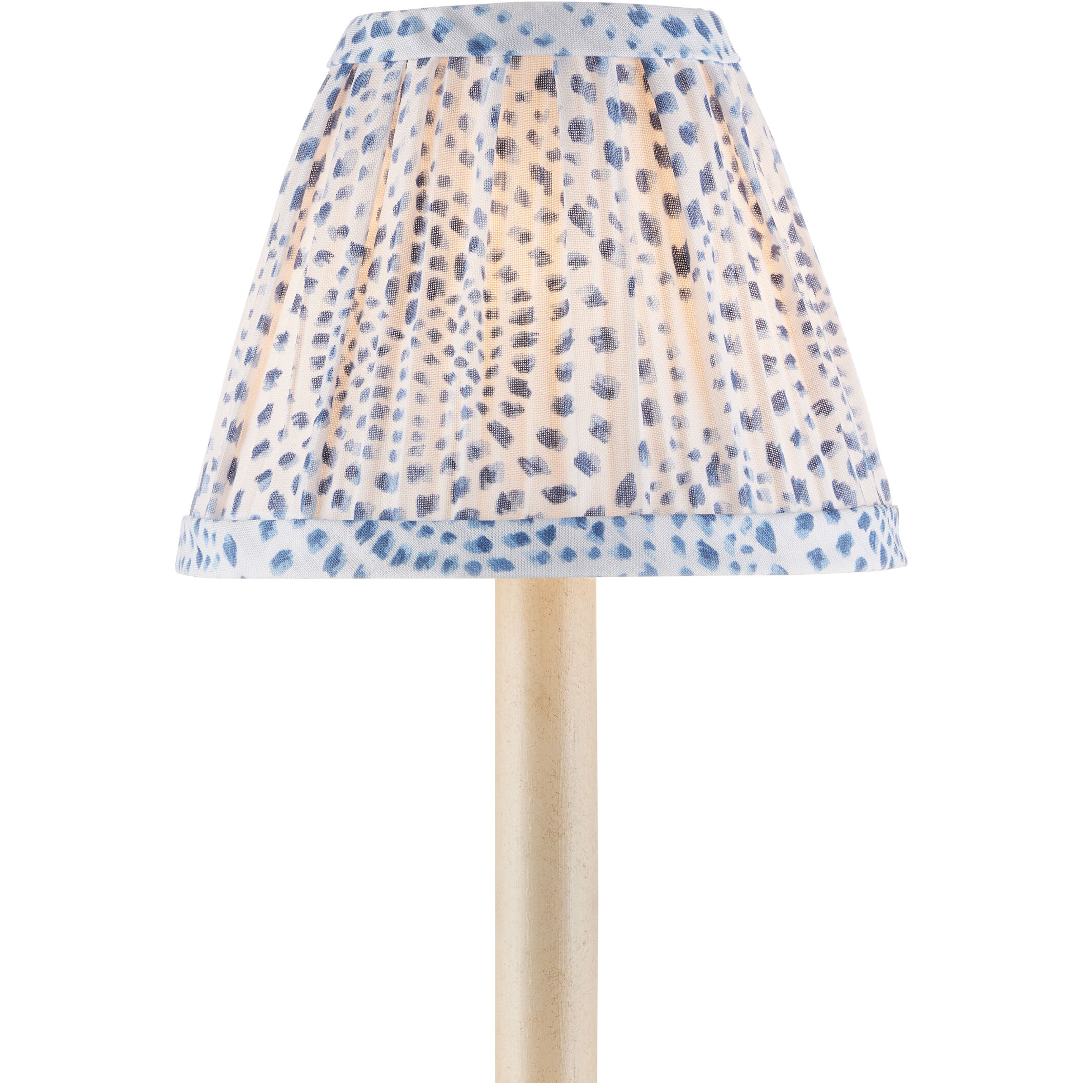 Lenore Blue/Ivory Tapered Chandelier Shade