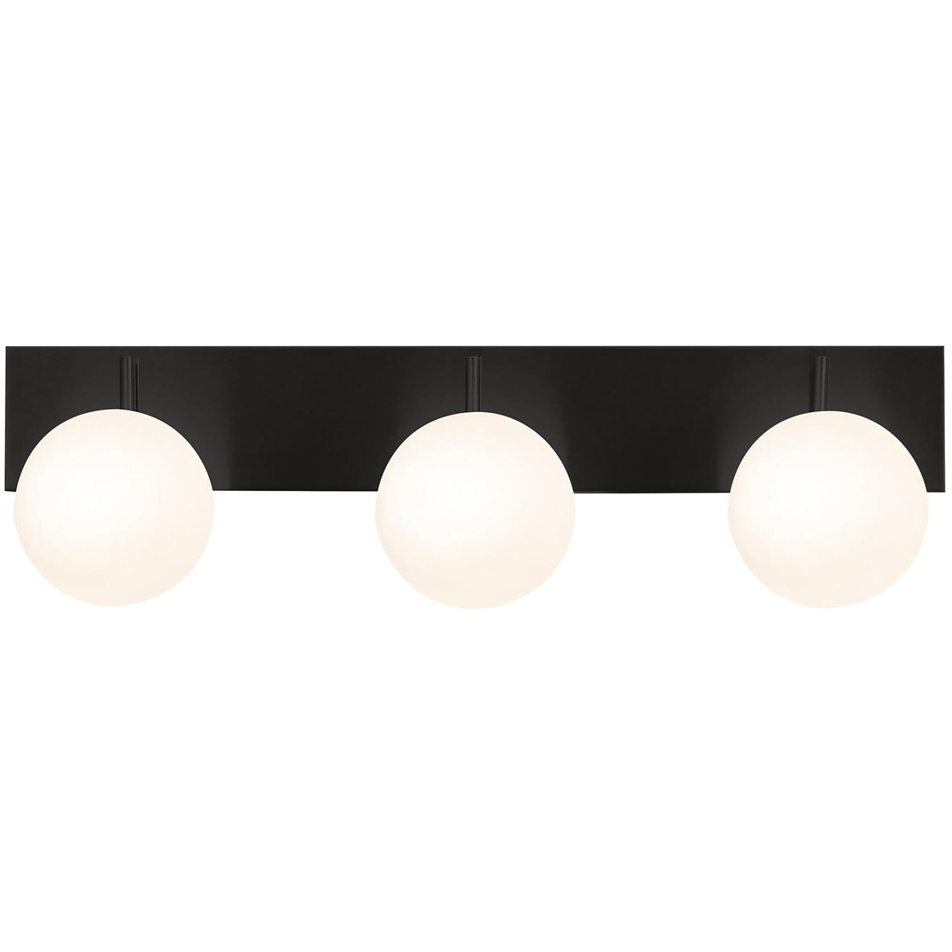 Metropolitan 3 Light 30 inch Black Vanity Light Wall Light