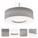 Montclair 3 Light 24 inch Satin Nickel Pendant Ceiling Light in Grey, Incandescent