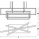 Cole LED 39 inch Gold Linear Pendant Ceiling Light