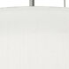 Anton 2 Light 12.25 inch Satin Nickel Pendant Ceiling Light in Linen White