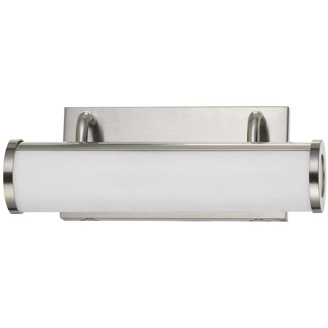 Signature 1 Light 13 inch Brushed Steel Vanity Light Wall Light, Small