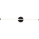 Rusnak 1 Light 36 inch Black Bath Vanity Wall Light