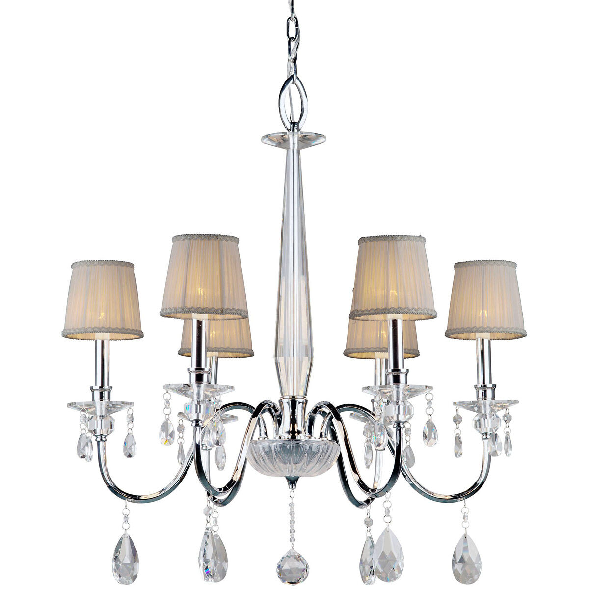Cirrus 6 Light 28.5 inch Chrome Chandelier Ceiling Light