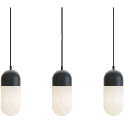 Irvine Linear Pendant Ceiling Light in Black