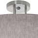 Montclair 4 Light 30 inch Satin Nickel Semi-Flush Mount Ceiling Light in Grey, Incandescent