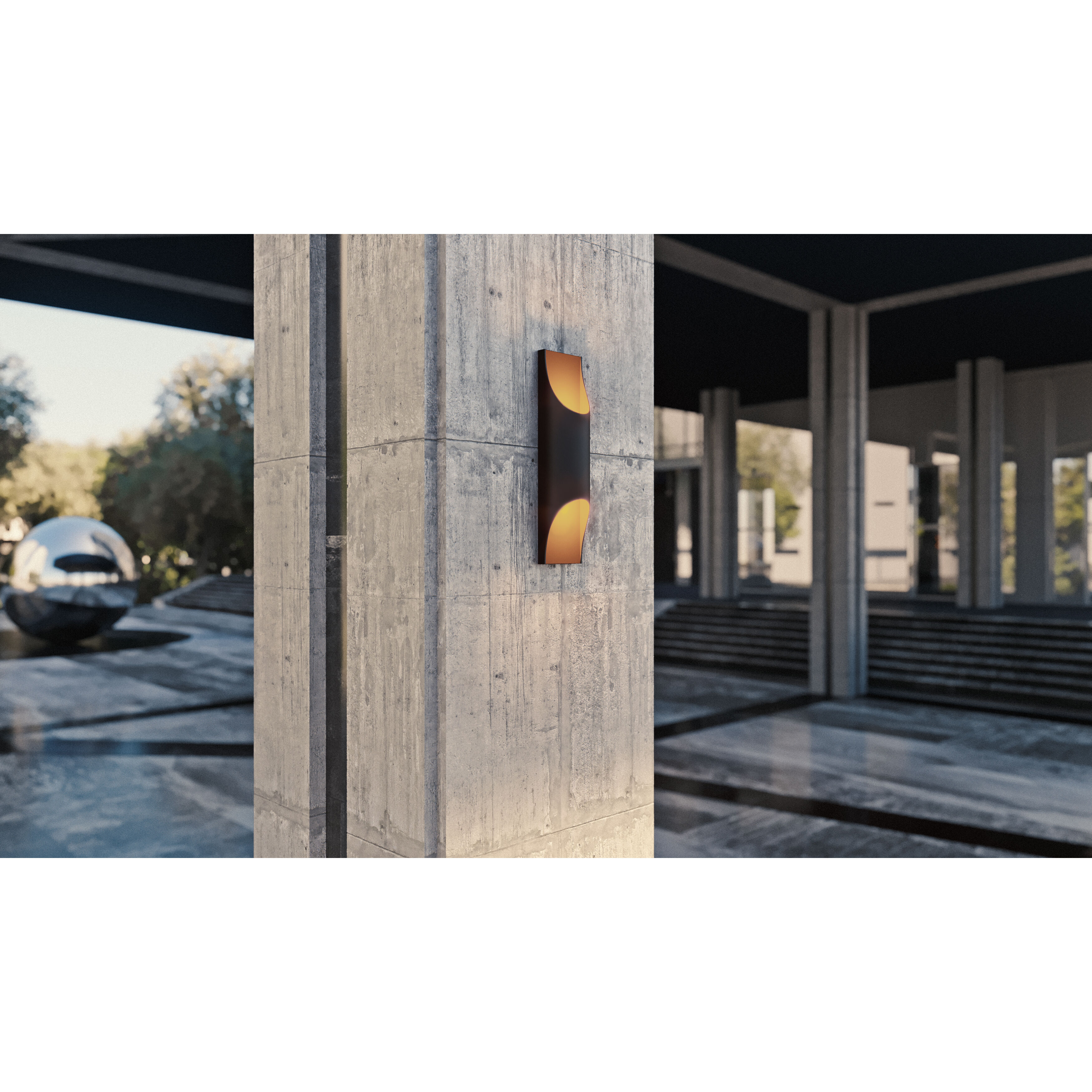 Harrison LED 18 inch Black Outdoor Wall Sconce