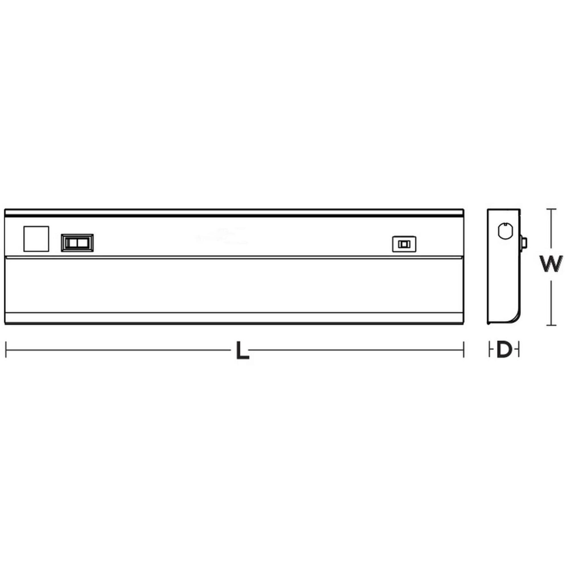 T5L LED 120 LED 4.5 inch White Closet Light