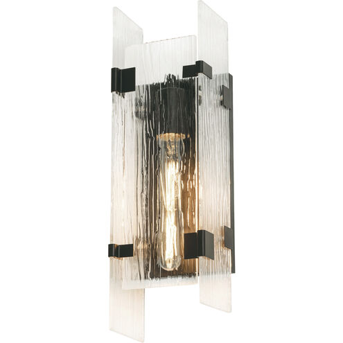 Pioneer 1 Light 5 inch Black ADA Wall Sconce Wall Light