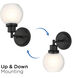 Abrya 1 Light 5.91 inch Black Wall Sconce Wall Light