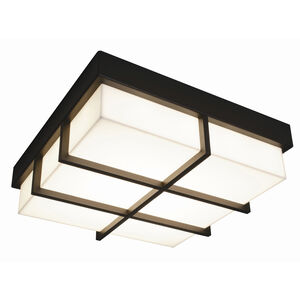 Avenue LED 12 inch Textured Bronze Outdoor Flush Mount