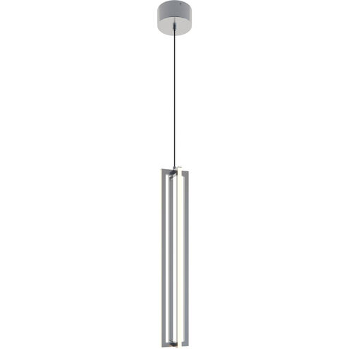 Cass LED 4 inch Satin Nickel Pendant Ceiling Light