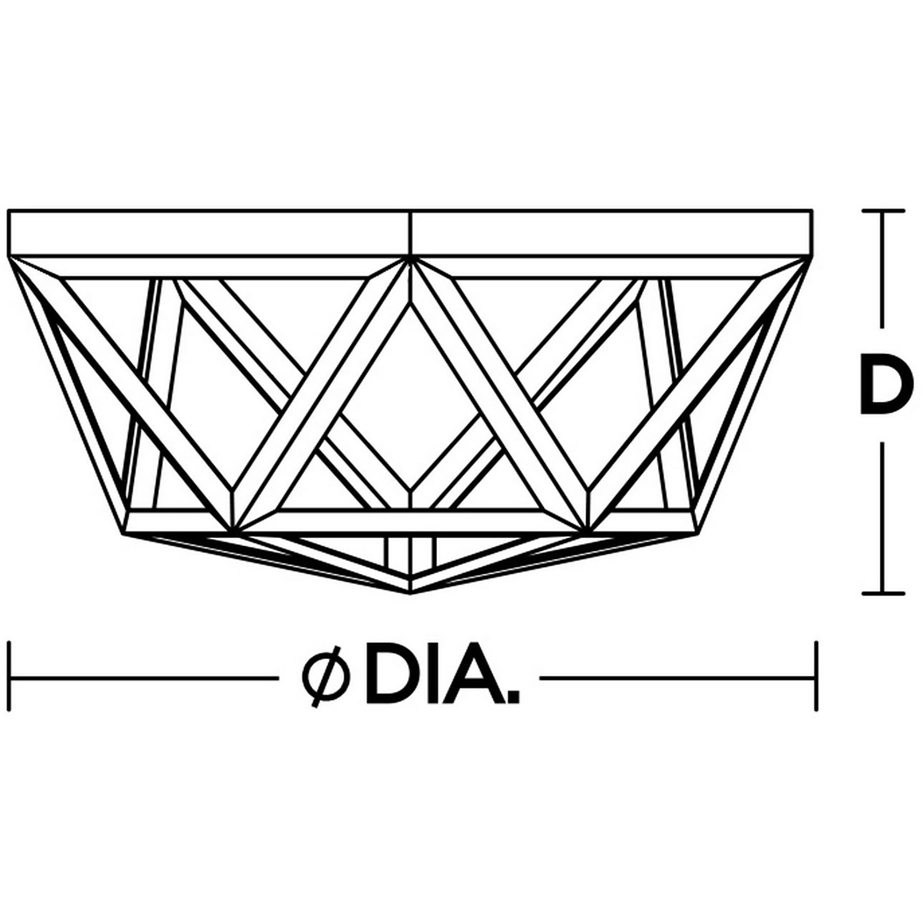 Kai 2 Light 13 inch Black Flush Mount Ceiling Light